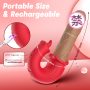 Women's Telescopic Tongue-Licking Vibrator for Orgasmic Masturbation Couples' Adult Bedroom Pleasure Sex Toy