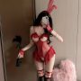 Sexy Bunny Girl No-Strip Uniform Cute Uniform Ruffled Romper No-Strip Lingerie