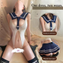 Ascetic-Style No-Remove Crotch JK School Uniform Sexy Lingerie Uniform Playful Underwear Pure Desire Lingerie