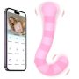 Question Mark Vibrating Rod Multiple Stimulation Double Head Self-Pleasuring Rod APP Controlled Silicone Charging Massage Rod Adult Products