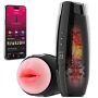 APP Remote Control Male Masturbator: Vibrating, Telescoping, Heating Trainer Molded